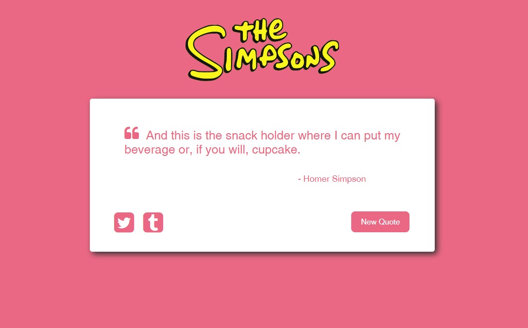 Simpson's Random Quote Machine