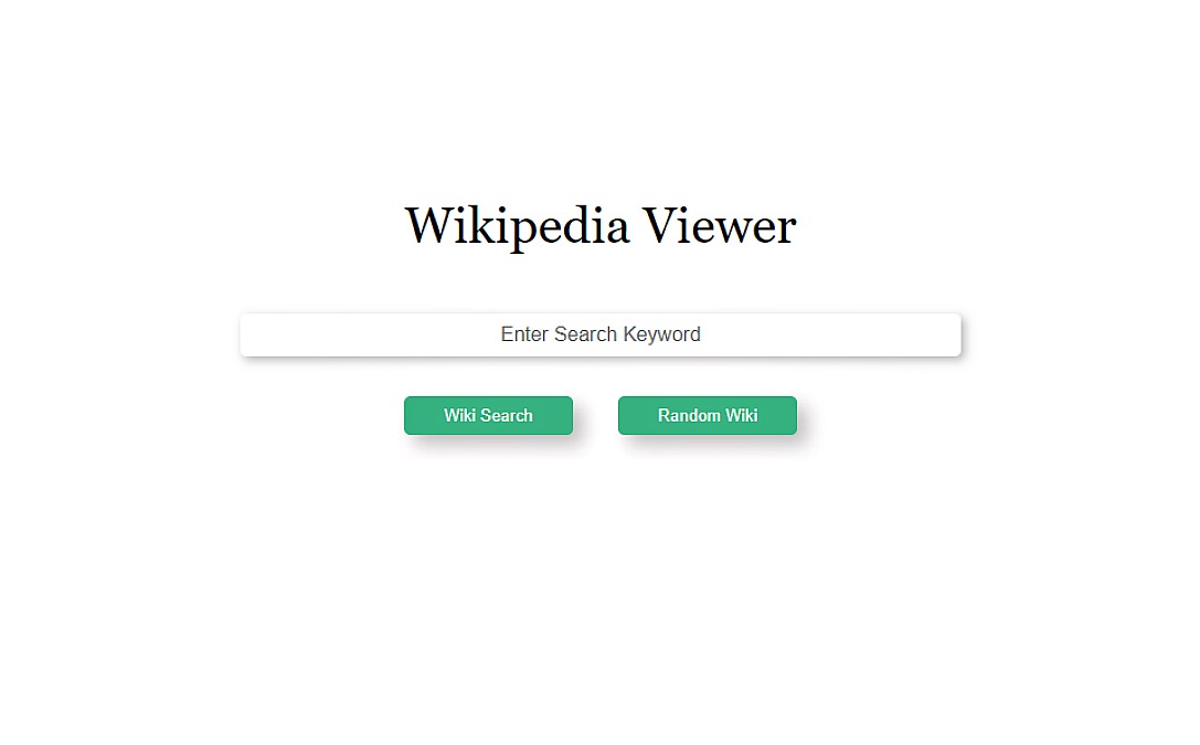 Wikipedia Viewer App Screenshot